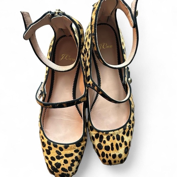 J.Crew Collection Leopard print |  Calf Hair | Ballet Flats | Sz 8 🐆 - Picture 6 of 8